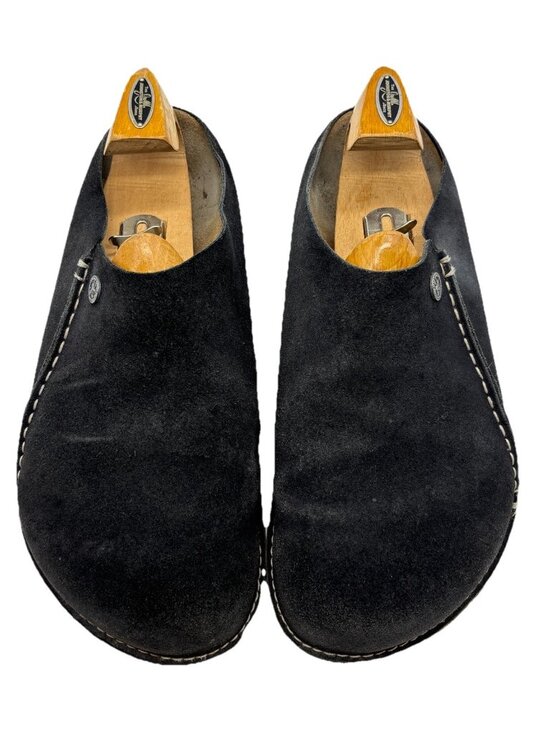 Birkenstock Zermatt Premium Suede Leather Clog Shoes Men\'s size 12 EU 45 Black